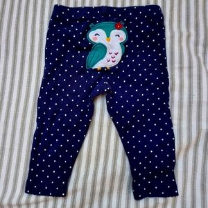 Carter's 6M Owl leggings